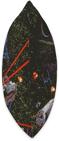 Star Wars Return of the Jedi Death Star II Battle Black Throw Pillow