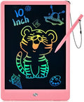 PINKCAT LCD Writing Tablet, Doodle Board Toys Gifts for 3-8 Year Old Girls Boys, 10 Inch Mess Free Coloring Books, Drawing Pad for Kids, Gifts for Toddler Christmas Stocking Stuffers Travel, Pink