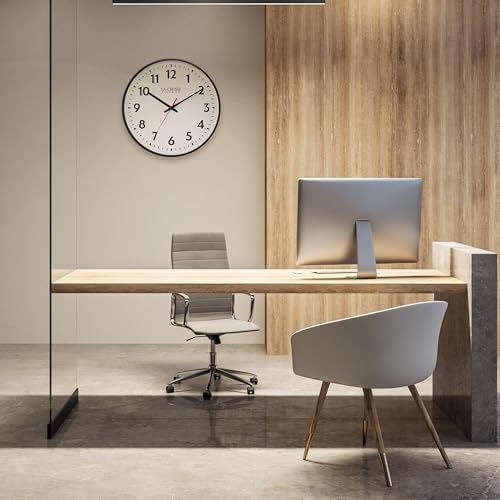 La Crosse Clock 404-3048-INT 19-inch Commercial Silent Quartz Analog Wall Clock