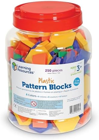 Learning Resources Plastic Pattern Blocks