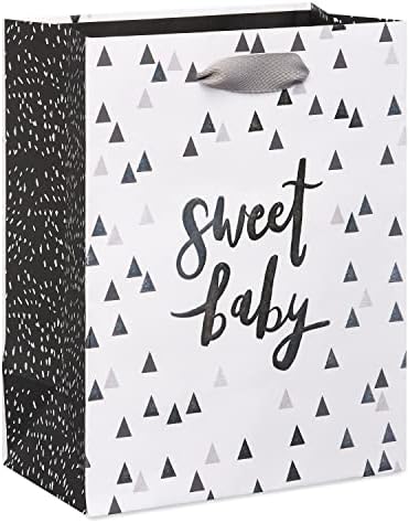 Papyrus 9" Medium Gift Bag (Sweet Baby) for Baby Shower, Baby Sprinkle, Baby's 1st Birthday and All Baby Occasions (1 Bag)