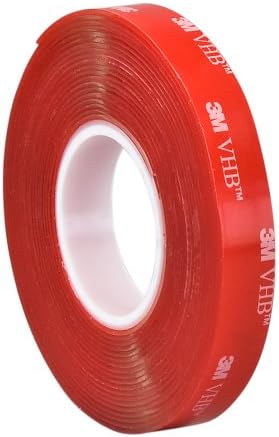 3M - 3/4-5-4910(PK 2) VHB Heavy Duty Mounting Tape 4910, Clear, 0.75" Width x 5yd Length (Pack of 2)