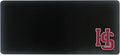 Hampden-Sydney College Classic Cloth Desk Mat, Durable Office Supplies, Non-Slip Base, Responsive Desk Pad with Smooth Cloth Surface, Black