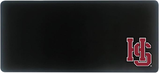 Hampden-Sydney College Classic Cloth Desk Mat, Durable Office Supplies, Non-Slip Base, Responsive Desk Pad with Smooth Cloth Surface, Black