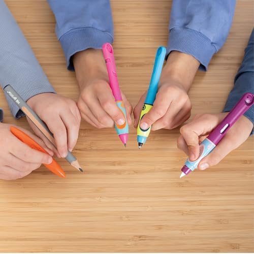 Pelikan Griffix Rollerball Pen for Right-Handed Users, Neon Fresh Blue, Pack of 1