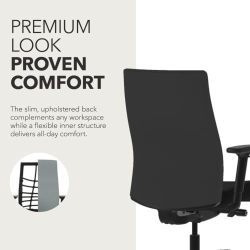 HON Ignition 2.0 Ergonomic Office Chair, Lumbar Support, Desk Chair, Black