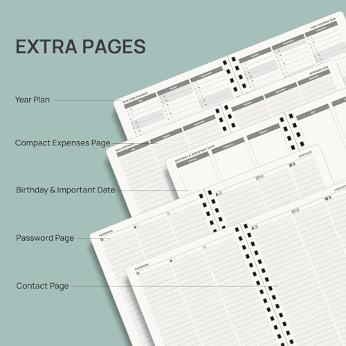 POPRUN Planner 2026-2027 (Medium - 6.5'' x 8.5'') Academic Weekly Planner