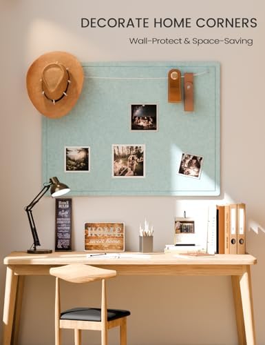 Fluxynara 47.2" x 35.4" Large Bulletin Board, Aqua Blue