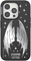 PopSockets iPhone 15 Pro Phone Case with MagSafe- Wingspan | Magnetic, Wireless Charging, Camera & Drop Protection, Bookish, Acotar, Throne, Glass, Sarah