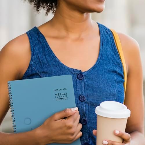 AT-A-GLANCE 2026 Planner, Weekly & Monthly, 8.25" x 11", Large, Contemporary Lite, Sky Blue (7095XL3826)