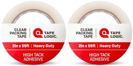 Tape Logic Packing Tape (2-Rolls), 2" x 55 yd - Heavy Duty Packaging Tape Refill for Shipping, Moving, Order Fulfillment, Hot Melt 2.2 Mil
