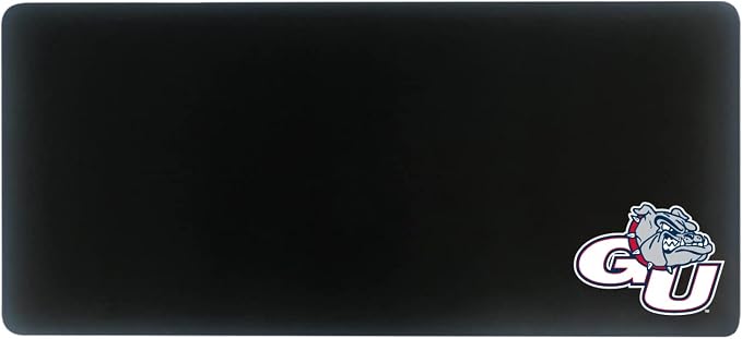 Gonzaga University Classic Cloth Desk Mat, Durable Office Supplies, Non-Slip Base, Responsive Desk Pad with Smooth Cloth Surface, Black