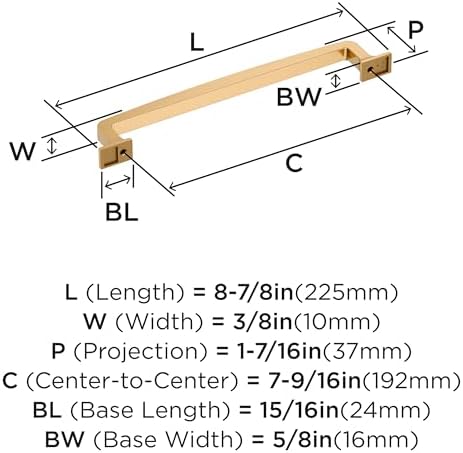 Amerock 7-9/16" Westerly Champagne Bronze Drawer Pull