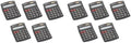 Amazon Basics LCD 8-Digit Desktop Calculator, Portable and Easy to Use, Black, 10-Pack