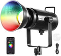 NEEWER CB 300C RGB LED Video Light with Reflector, 300W, APP/2.4G Control, 17 Scenes 29600Lux/1m 2500-7500K CRI97+/TLCI97+ Full Color Bowens COB Continuous Output Lighting Dimmable for Studio Filming