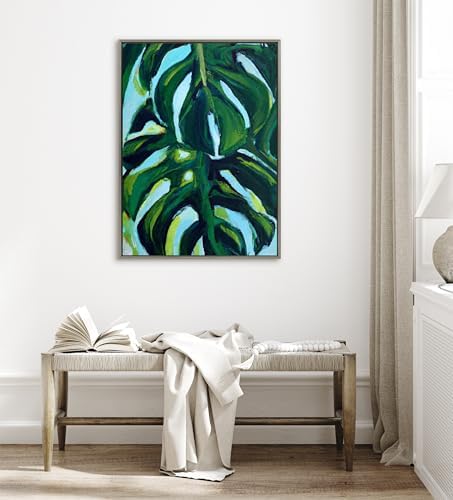Kate and Laurel Sylvie Blank Framed Canvas Wall Art; 31.5x41.5 Gray; Vintage Modern Empty Canvas for Paint-Your-Own Art; Ready to Paint Premium Canvas Already Framed
