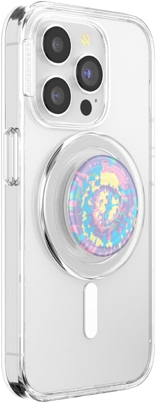 PopSockets Phone Grip for MagSafe, Magnetic Holder- Marble Swirl | Removable, For Kindle / Android / iPhone, With Magnet, Rainbow, Colorful, iPad, Removable, Popper