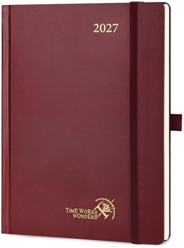 POPRUN 2027 Planner Weekly and Monthly, 6.5" x 8.75", Daily Calendar Book