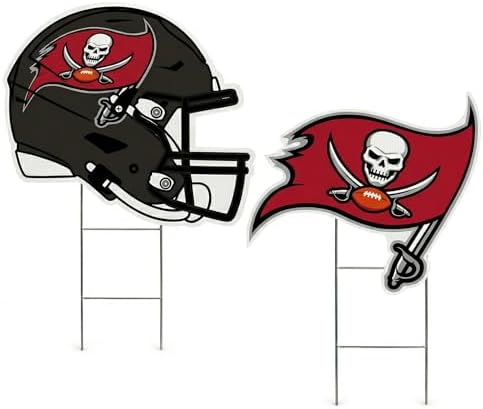 NFL Logo & Helmet 2 Pack Yard Sign Set