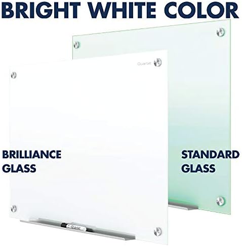 Quartet Dry Erase Board, Magnetic Whiteboard 4' x 3', Glass Board for Wall, Infinity, Brilliance White (G24836W)
