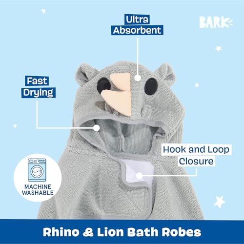BARKBOX Dog Bathrobe - 2 Pack - for Dogs - Small
