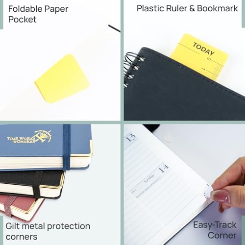 POPRUN 2026-2027 Daily Planner One Page Per Day, 5.75" x 8.5", Day Planner