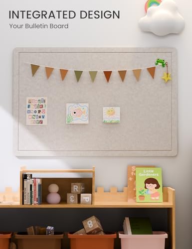 Fluxynara 35.4" x 23.6" Bulletin Board, Oatmeal