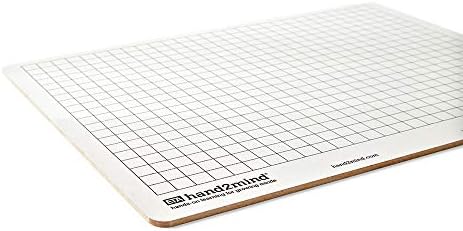 hand2mind Double-Sided Centimeter Grid White Boards for Students, Grid Board for Graphing, Dry Erase Boards, Portable Whiteboard, School Supplies, Classroom Supplies (Pack of 10)