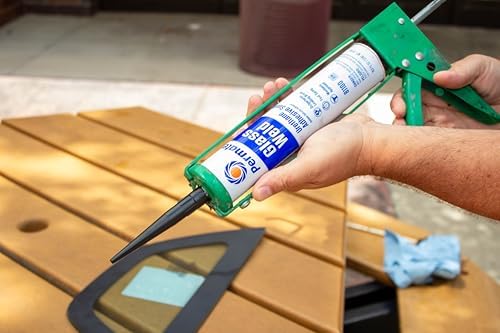 Permatex 81100 Glass Weld Premium Urethane Windshield Sealant - Polyurethane Glue Automotive Seam Sealer, Window Sealant Glass Glue for Car Glass Repair - Strong, Flexible, Fast Curing, 10.5oz