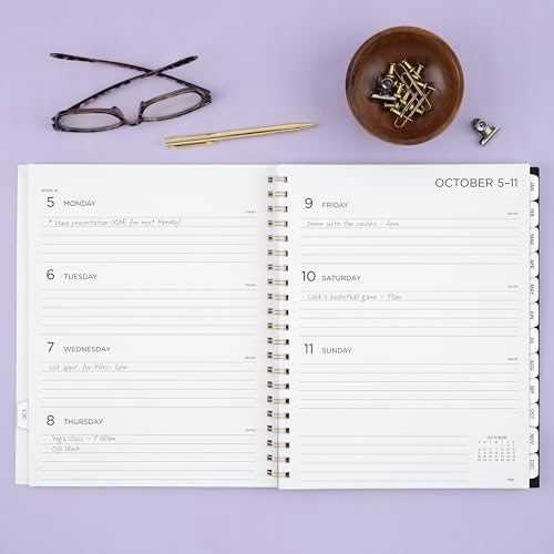Mead 2027 Planner, Weekly & Monthly, 15-Month Oct-Dec, 8.5" x 11", BIG PLANS, Tea Party (1834-630-27)
