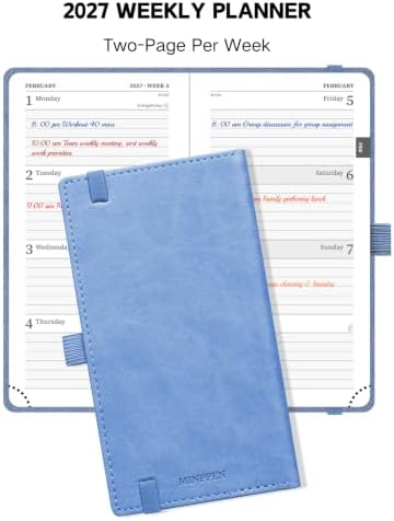2027 Small Calendar Book, 6.5" x 3.5", Weekly and Monthly Planner