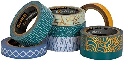Scotch Expressions Washi Tape, 8 Rolls/Pack (C1017-8-P6)