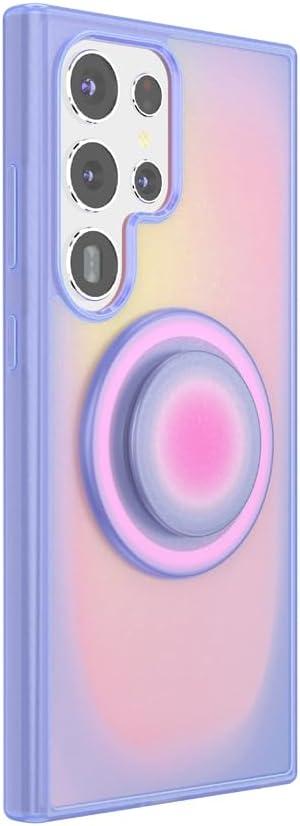 PopSockets Samsung Galaxy S24 Ultra Phone Case Compatible with MagSafe, Purple - Aura