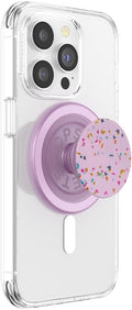 PopSockets Phone Grip for MagSafe, Magnetic Holder- Regrind Sugar Plum | Removable, For Kindle / Android / iPhone, With Magnet, Pink, Electronic Accessories, For iPad/Kindle/iPhone/Android