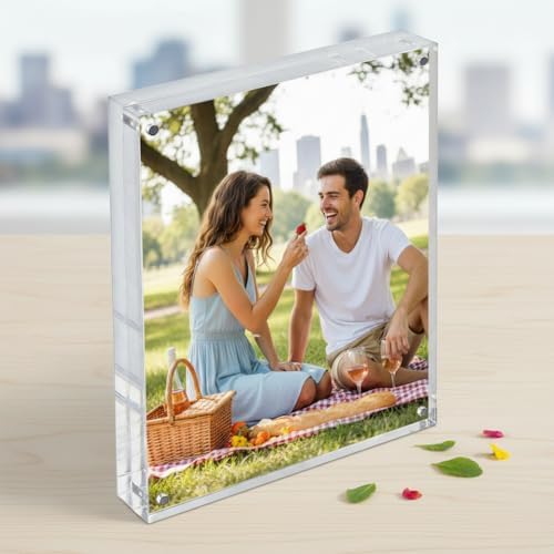 Azar Displays 104434 5-Inch by 7-Inch Vertical/Horizontal Block Frame