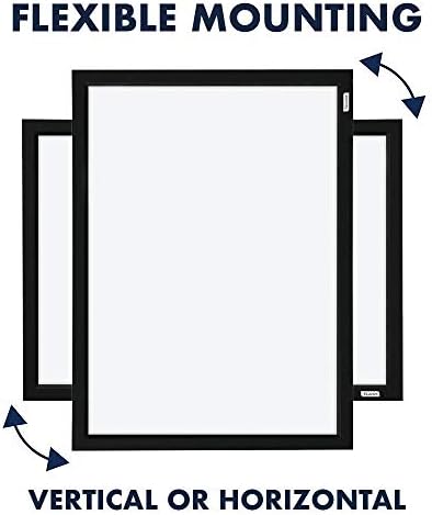 Quartet Magnetic Whiteboard, 17 x 23 inches White Board, Dry Erase Board, Black Frame (MWDW1723M-BK)
