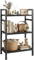 3 Tier Bookshelf, Free Standing Bookcase with Open Storage Shelves