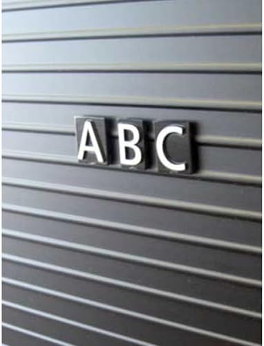 Quartet Characters for Magnetic Letter Boards, Helvetica Font, 1 Inch, 128 Characters per Set, White (M1)