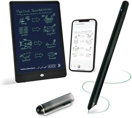 Ophayapen Digital Smart Pen and Writing Board Set, Real-time Sync for Digitizing, Convert to Text,Storing, and Sharing Your Notes, Compatible with Smartphone (Android and iOS)