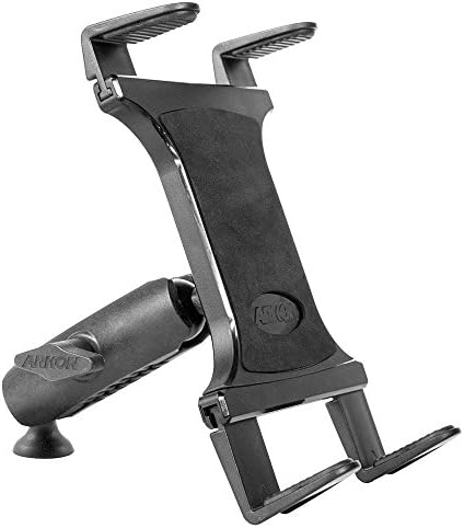 ARKON Mounts Slim-Grip Tripod Tablet Mount with 3.75" Shaft | Universal Tablet Fit | Camera Mount Adapter | 360° Adjustable Angle | Compatible with iPad, Samsung, Google, Huawei, and more | TABRMTRI