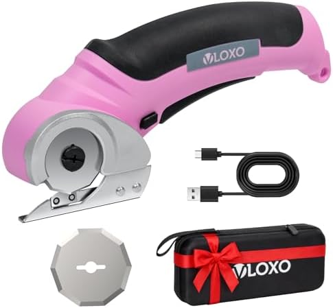 VLOXO Cordless Electric Scissors Cardboard Cutter with Replacement Blade