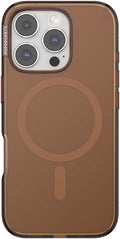 PopSockets iPhone 16 Pro Phone Case with MagSafe, Wireless Charging Compatible, Neutral - Amber