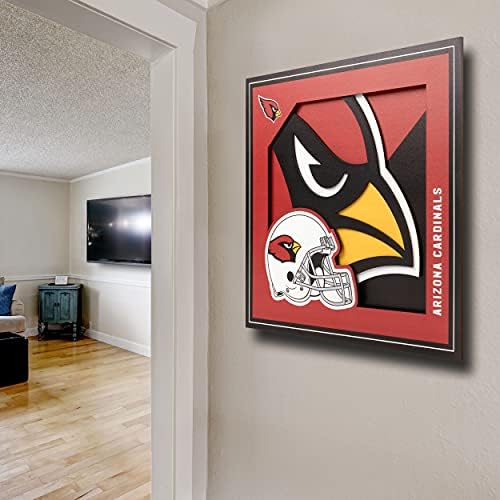 YouTheFan NFL Arizona Cardinals 3D Logo Series Wall Art