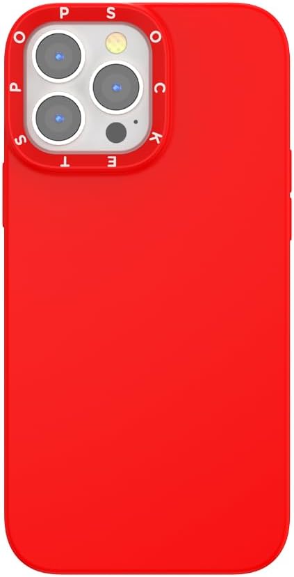 PopSockets iPhone 14 Pro Max Phone Case w/MagSafe- Rosso | Magnetic, Wireless Charging, Camera & Drop Protection, Red, Textured, Electronic Accessories, For iPad/Kindle/iPhone/Android