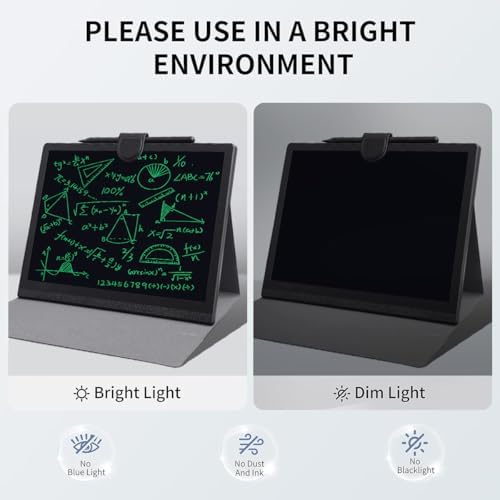 10" LCD Writing Tablet for Adults Business Leather Digital Notepad