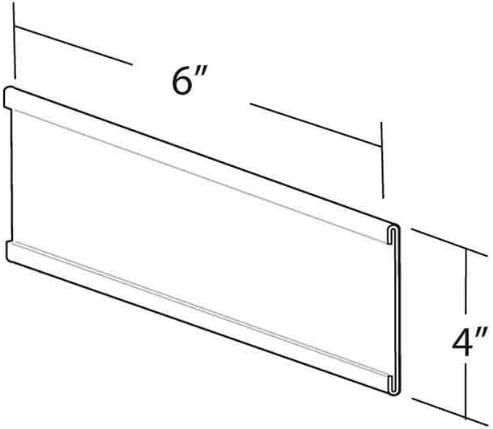 Azar Displays 199613 6-Inch Width by 4-Inch Height Adhesive Back Nameplate, 10-Pack