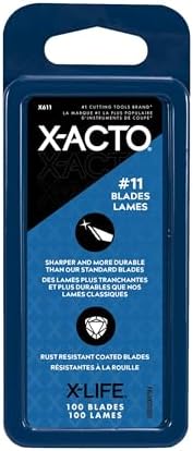 X-ACTO Knife Blades, # 11 Blades, Classic Fine Point, Pack Of 100 - Sharp, Durable, For Cutting and Trimming