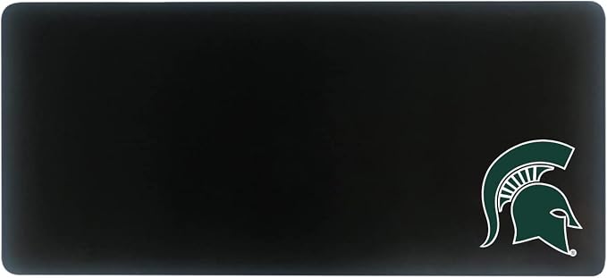 Michigan State University Classic Cloth Desk Mat, Durable Office Supplies, Non-Slip Base, Responsive Desk Pad with Smooth Cloth Surface, Black