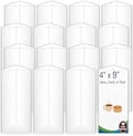 8 Pack Table Tent Sign Holder Acrylic, 4 x 9 Inch