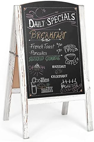 Ilyapa A Frame Chalk Board Easel Sign 20x40 in - Sandwich Signs Outdoor